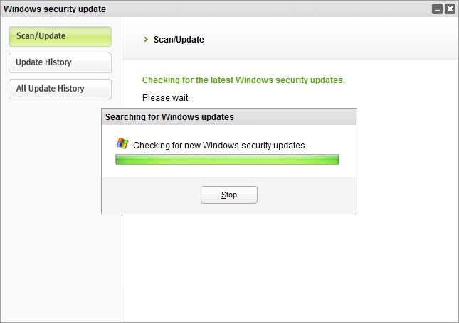 Roboscan scanning for windows security update